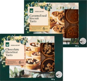 Woolworths-Chocolate-Hazelnut-Tarts-or-Caramelised-Biscuit-Tarts-6-Pack on sale