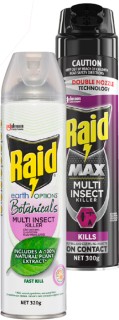 Raid+Earth+Options+Fly+Spray+320g+or+Raid+Max+Insect+Killer+300g