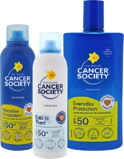 Cancer+Society+SPF50+400ml+or+SPF50%2B+175g
