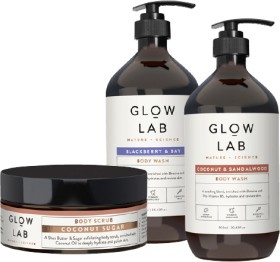 Glow+Lab+Body+Wash+900ml+or+Body+Scrub+200ml