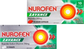 Nurofen-Zavance-Tablets-256mg-12s-or-Nurofen-Zavance-Liquid-Caps-10s on sale