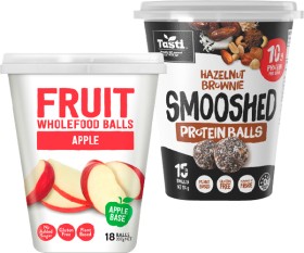Tasti-Fruit-Balls-270g-or-Tasti-Smooshed-Protein-Balls-174-207g on sale