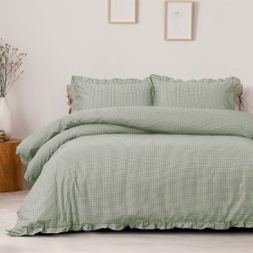 Design+Republique+100%25+Cotton+Kayla+Gingham+Duvet+Cover+Set