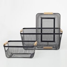 Home+Co.+Cassius+Bathroom+Storage+Basket+Black