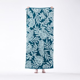 Seaside-Supplies-Double-Jacquard-Velour-Beach-Towel-Palm-80x160cm on sale