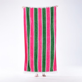 Seaside+Supplies+Double+Jacquard+Velour+Beach+Towel+Stripe+100x180cm