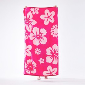 Seaside-Supplies-Double-Jacquard-Velour-Beach-Towel-Floral-100x180cm on sale