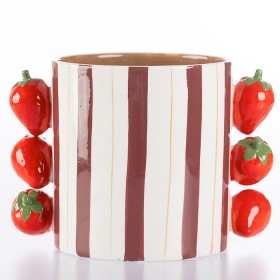 Design-Republique-Santos-Ceramic-Vase-with-Strawberry on sale