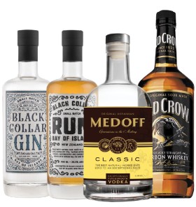 Old+Crow+Bourbon+1L%2C+Medoff+Classic+Premium+Vodka+1L%2C+Black+Collar+Gin+or+Rum+700ml