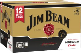 Jim+Beam+Gold+7%25+Zero+12+x+250ml+Cans