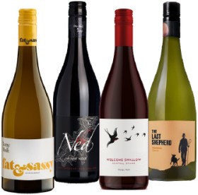 Tony-Bish-Fat-Sassy-Hawkes-Bay-Chardonnay-The-Ned-Pinot-Noir-Welcome-Swallow-Central-Otago-Pinot-Noir-or-The-Last-Shepherd-Range-750ml on sale