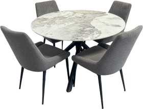 Perla+5+Piece+Dining+Suite