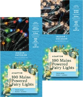 Christmas+Mains+Powered+Fairy+Lights+100+Colour+or+White