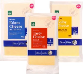 Woolworths+Cheese+Block+1kg+or+Tasty+Cheese+Block+800g