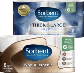 Sorbent+Toilet+Tissue+Long+Roll+or+Thick+%26amp%3B+Large+8+Pack