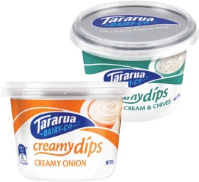 Tararua-Dips-250g on sale