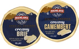Mainland-Special-Reserve-Cheese-Camembert-or-Brie-125g on sale