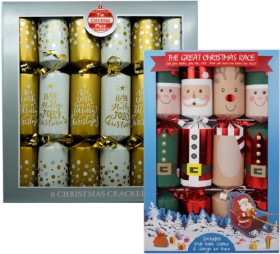 The-Christmas-Place-Family-Crackers-12-Inch-6-Pack-or-Great-Christmas-Race-Cracker-4-Pack on sale