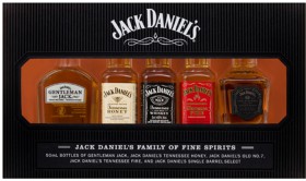 Jack+Daniel%26rsquo%3Bs+Family+Of+Fine+Spirits+Gift+Pack+5+x+50ml+Bottles