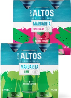 NEW-Altos-Margarita-Lime-or-Watermelon-5-4-x-330ml-Cans on sale