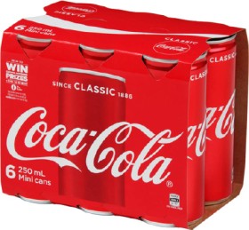 Coca-Cola-Range-6-x-250ml-Cans on sale