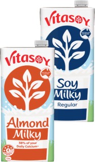 Vitasoy+Almond+or+Soy+Milky+1L
