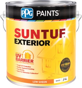 PPG+Paints+4L+%26lsquo%3BSuntuf%26rsquo%3B+Exterior+Paint