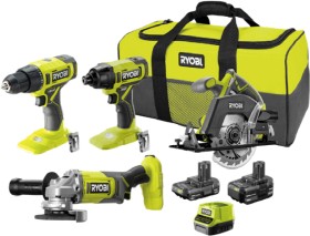 Ryobi+One%2B+18V+4+Pce+Combo+Kit