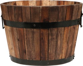 Tuscan+Path+55cm+Half+Barrel+Planter