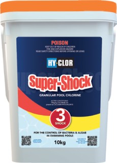 Hy-Clor+10kg+%26lsquo%3BSuper-Shock%26rsquo%3B+Granular+Pool+Chlorine