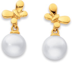 9ct+Butterfly+Studs