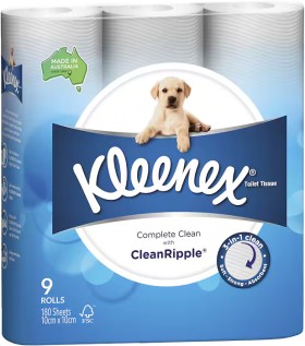 %EF%BB%BF%EF%BB%BF%EF%BB%BFKleenex+Complete+Clean+with+Clean+Ripple+Toilet+Tissues+9+Pack