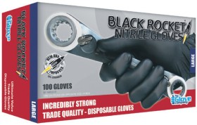 TGC-Rocket-Black-Nitrile-Gloves-100-Pack on sale