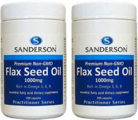 Sanderson-Flax-Seed-Oil-1000mg-300-Capsules on sale