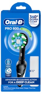 Oral-B-Electric-Toothbrush-Pro-800-Cross-Action-Black on sale