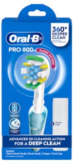 Oral-B-Electric-Toothbrush-Pro-800-Cross-Action-Blue on sale