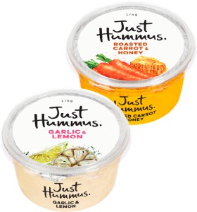 Just-Hummus-160-175g on sale