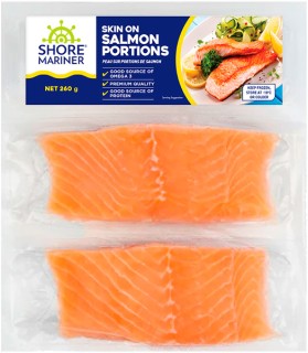 Shore-Mariner-Skin-On-Salmon-Portions-260g on sale