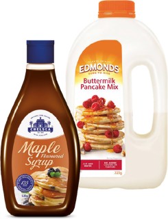 Edmonds-Pancake-Shakers-325-350g-or-Chelsea-Maple-Syrup-530g on sale