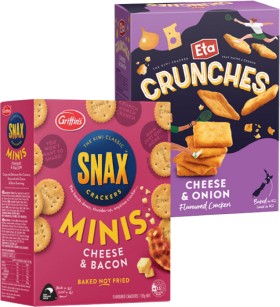 Griffin%26rsquo%3Bs+Snacks+Minis+135g+or+Eta+Snax+Crunches+160g