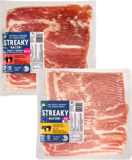 Woolworths-Streaky-Bacon-1kg-or-Sweet-Smokey-Streaky-Bacon-800g on sale