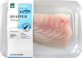 Woolworths-Fresh-NZ-Snapper-Fillets on sale
