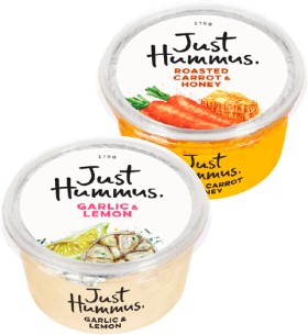 Just-Hummus-160-175g on sale