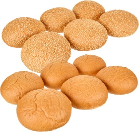 Woolworths+Burger+Buns+Plain+or+Sesame+6+Pack