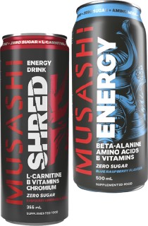 Musashi-Shred-355ml-or-Energy-500ml on sale