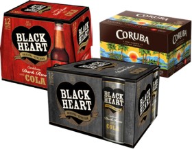 Black+Heart+%26amp%3B+Cola+4.6%25+12+x+330ml+Bottles%2C+Black+Heart+%26amp%3B+Cola+7%25+or+Coruba+%26amp%3B+Cola+5%25+12+x+250ml+Cans