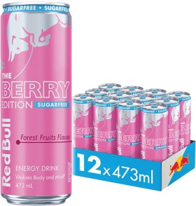 Red+Bull+the+Berry+Edition+Sugar+Free+Energy+Drink+Cans+12+Pack+473mL