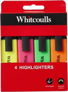 Whitcoulls-Highlighters-Pack-of-4 on sale