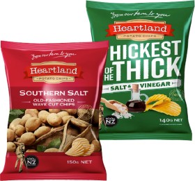 Heartland-Potato-Chips-or-Thickest-Chips-140-150g on sale