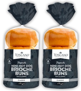 Toscano+Mini+Brioche+Hot+Dog+Buns+6+Pack